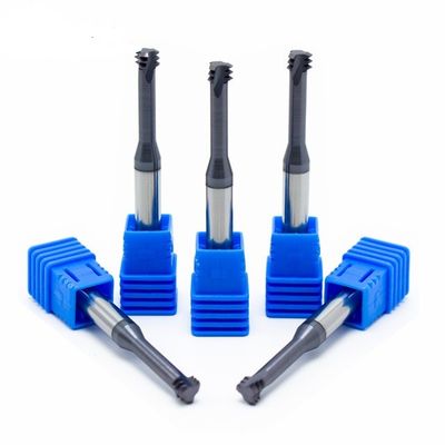 Precise Cemented Solid Carbide Thread Cutting Router Bit CNC Milling 3 Teeth